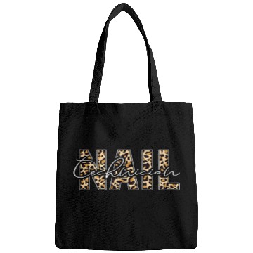 Discover Funny Nail Technician Leopard Print Manicurist Bags