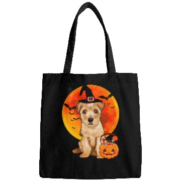 Discover Dog Halloween Norfolk Terrier Jack O Lantern Pumpkin Bags