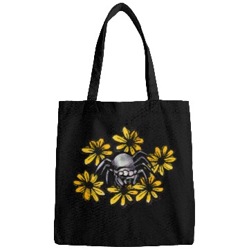Discover Lacrosse Gift Jumping Spider Daisies Fun Spider Bags