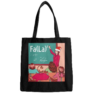 Discover Funny Fa La La Classroom Christmas Carol Math Teacher Bags