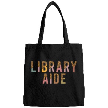 Discover Library Aide Leopard Print Funny School Library Secretary Bags