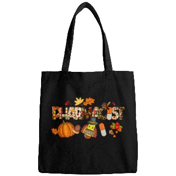 Discover Pharmacist Job Pharmacist Leopard Plaid Pilgrim Hat Fall Thanksgiving Bags