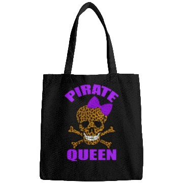Discover Leopard Print Purple Bow Pirate Queen Skull And Crossbones Bags