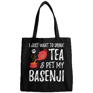 Discover Basenji Dog Lover Tea Drinker Funny Dog Mom Gift Bags