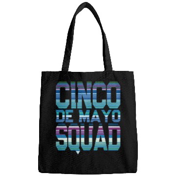 Discover Fun Cinco De Mayo Squad Mexican Serape Blanket Art Bags