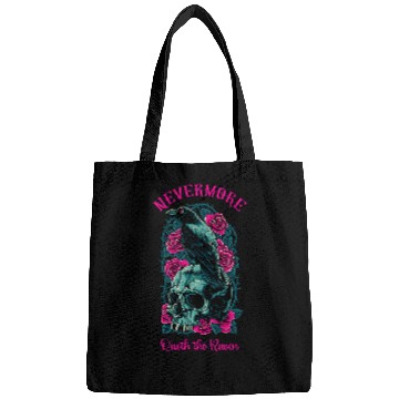 Discover Lacrosse Gift Nevermore Quoth The Raven Edgar Allan Poe Bags