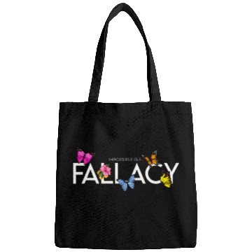 Discover Impossible is a    Fallacy Hibiscus and Butterfly Bags