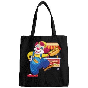 Discover Circus Clown Hotdog Stand Food Truck Vendor Bags