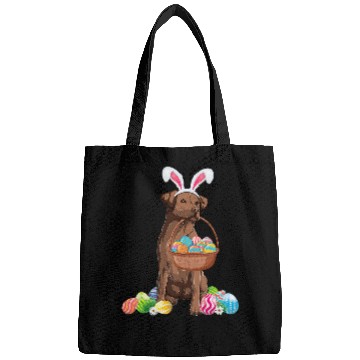 Discover Cute Easter Chocolate Lab Easter Pug Dog Happy Easter Bags