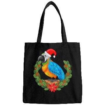 Discover Mistletoe Tropical Parrot Hawaiian Summer Christmas In July Bags