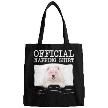 Discover Dog Samoyed Official Napping Sleeping Samoyed Bags