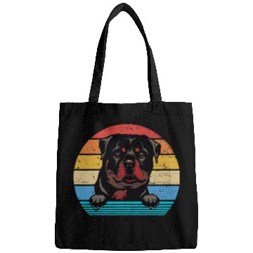 Discover Dog Rottweiler Retro vintages Rottweiler Bags