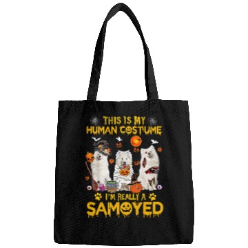 Discover Dog Samoyed This Is My Human Costume Im Really a Samoyed Halloween 3 Bags