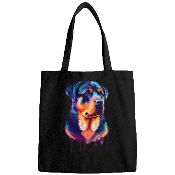 Discover Dog Rottweiler Lover Rottie Portrait 2 Bags