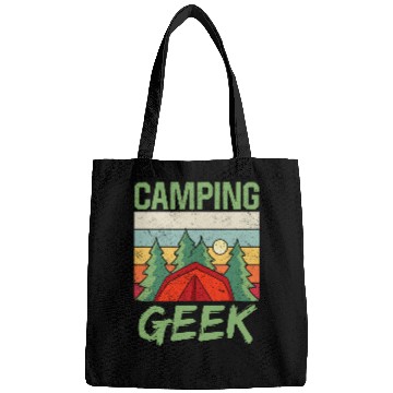 Discover Camping Geek Camper Camp Campsite Campfire Bags