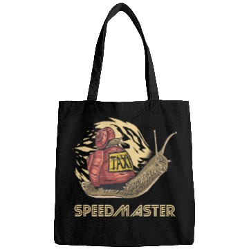 Discover Snail Speedmaster Taxi Speed Slug Lover Funny Snails Bags