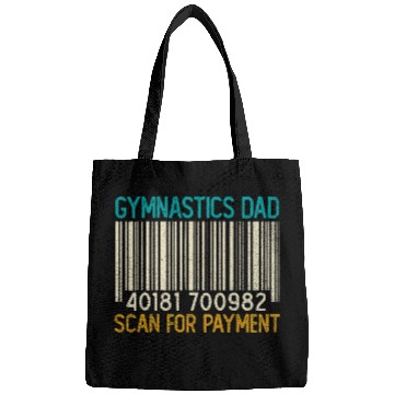 Discover Funny Gymnastics Dad Scan For Payment Fathers Day Mens 1 Bags