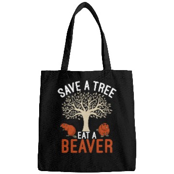 Discover Save A Tree Eat A Beaver Science Earth Day 2 Bags
