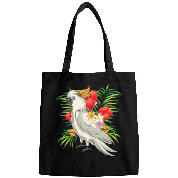 Discover Parrot Animal Bird Tropical Flowers Birdwatching Cockatoo Bags