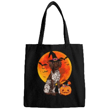 Discover Halloween German Shorthaired Pointer Jack O Lantern Pumpkin Bags