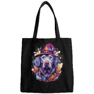 Discover Enchanting Wizard Labrador Halloween Design Bags