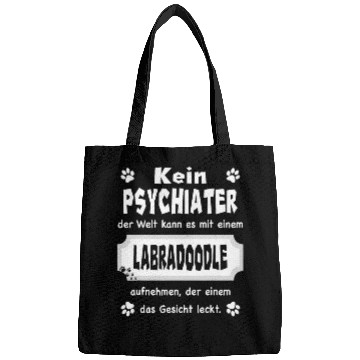 Discover Funny No Psychiatrist Design Labradoodle Bags