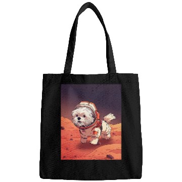 Discover Havanese Mars Funny Dog Astronaut Bags