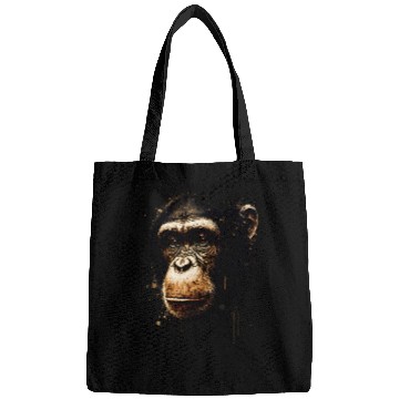 Discover Chimpanzee Monkey Portrait Bags