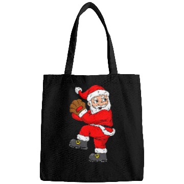 Discover Christmas Santa Claus Baseball Pitcher Boys Kids Teens Xmas Bags