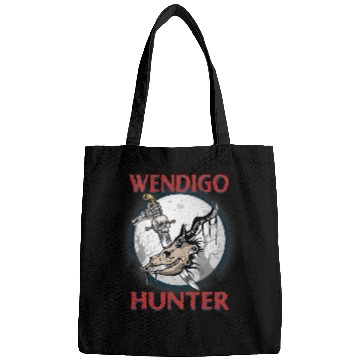 Discover Funny Wendigo Cryptid Skin Walker Folklore Cryptozoology 2 Bags