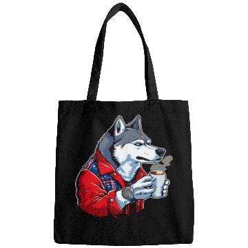 Discover Husky Coffee Funny Dog Beverage Bags