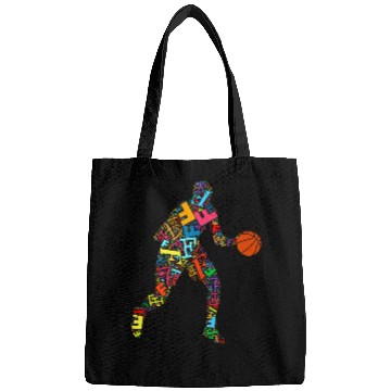 Discover Basketball Player Name Initial Monogram Custom Letter F Bags