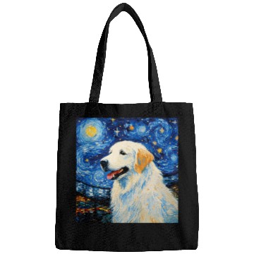 Discover Great Pyrenees Starry Night For Dog Mom Dog Dad Bags