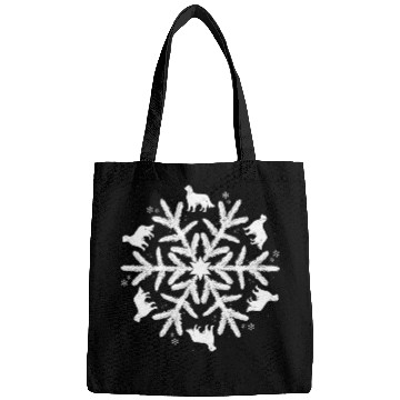 Discover English Setter Christmas Snowflake Pattern Bags