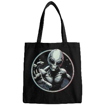 Discover Gray Alien UFO Bags