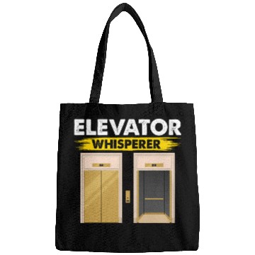 Discover Elevator Whisperer Elevator Mechanic Novelty Graphic Bags
