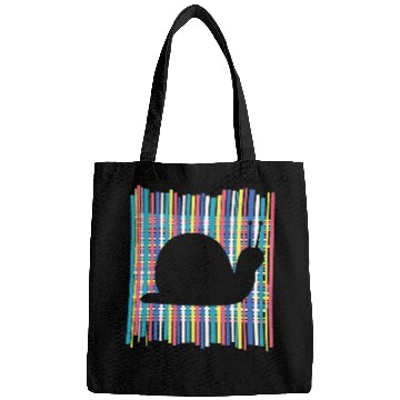 Discover Snail Pastel Rainbow Striped   vintages Retro Aesthetic Bags
