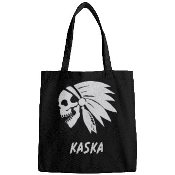 Discover Kaska Native American Indian Born Freedom Evil Skull Bags