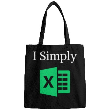 Discover I Simply Excel Green Accountant Spreadsheet Funny Bags
