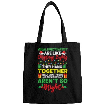 Discover Christmas Light Visual Effects Artist xmass Holiday Bags