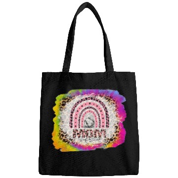 Discover Mothers Day Baseball Mom Leopard Softball Bleached TieDye Bags
