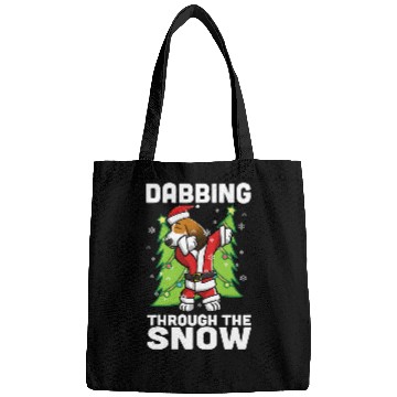 Discover Dabbings Through The Snow Basset Hound Christmas Dog Bags