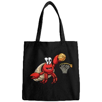 Discover Hermit Crab Basketball Player Sea Animal Bags