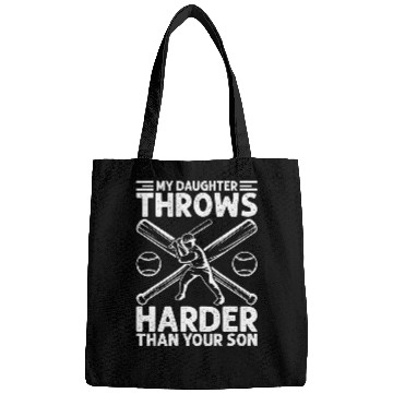 Discover My Daughter Throws Harder Than Your Son Baseball Softball 2 Bags