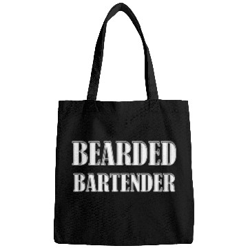 Discover Funny Bearded Bartender Facial Hair Beard Bags