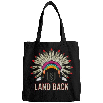 Discover Land Back Native American Happy Native American Day Bags