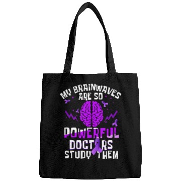 Discover Kids Epilepsy Awareness Powerful Brainwaves Purple Bags