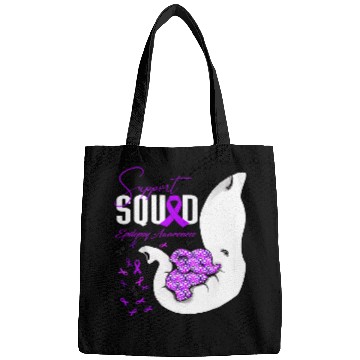 Discover Epilepsy Awareness Support Squad Elephant Bags