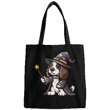Discover English Springer Spaniel Wizard Funny Dog Magic Bags