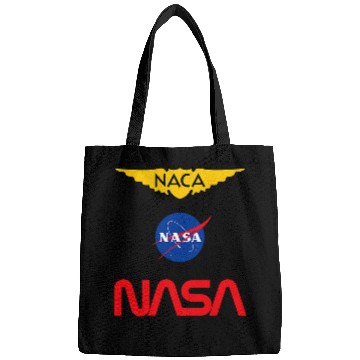 Discover Lacrosse Gift NASA NACA Meatball Worm Logo Bags